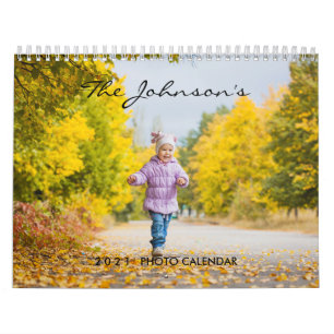 2027 Custom Photo Calendar Editable Year Text
