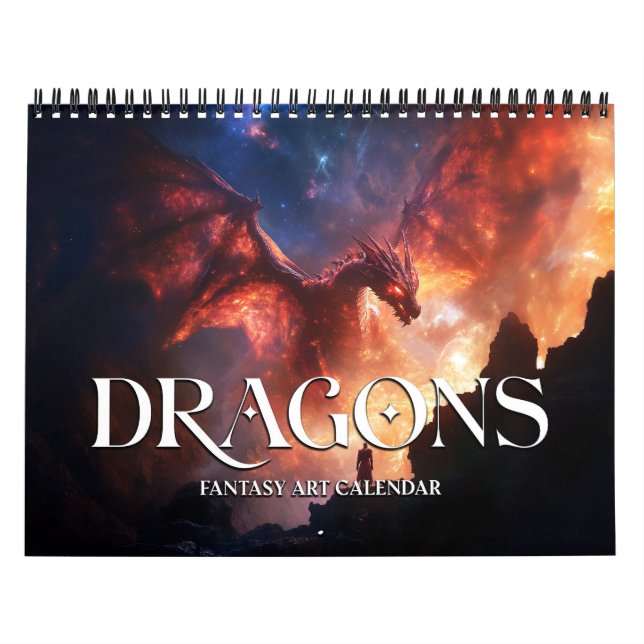 2027 Dragons 2 Fantasy Art Calendar (Cover)