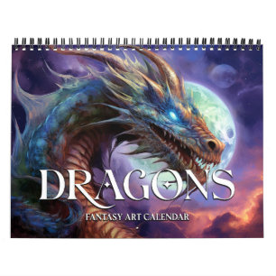 2027 Dragons Fantasy Art Calendar