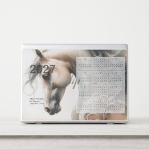 2027 Equestrian Lifestyle Horse Art Calendar HP Laptop Skin