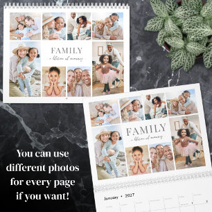 2027 Family Custom Photo Calendar