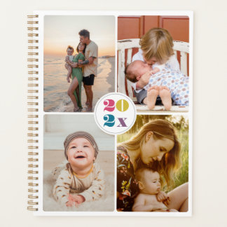 2027 family photo collage simple agenda