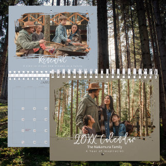 2027 Family Photo Minimal Elegant Inspiration  Calendar