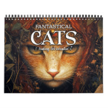 2027 Fantastical Cats 4 Fantasy Art Calendar