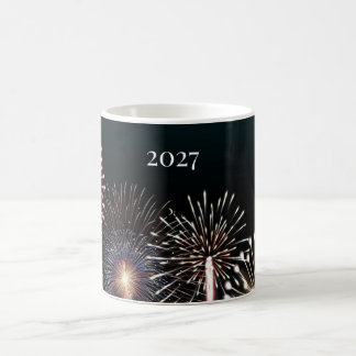 2027 Fireworks, Happy New Year Coffee Mug