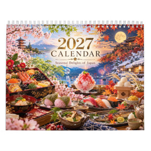 2027 Japanese Food & Seasons Wall Calendar