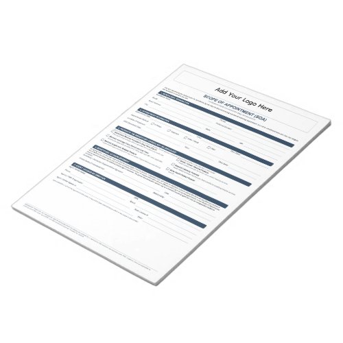 2027 Medicare Scope of Appointment SOA Notepad