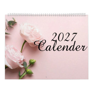 2027 Minimalist Aesthetic Desk Calendar