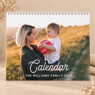 2027 Modern Create Your Own Custom Family Photo  Calendar