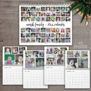 2027 Modern Family 60 Photo - 5 Per Month Custom Calendar