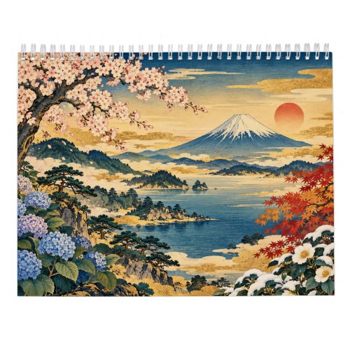 2027 Mount Fuji Japanese Art Wall Calendar
