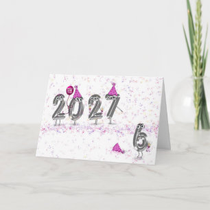 2027 New Year Party Humor Holiday Card