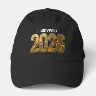 2027 New Years I Survived Gold 2026 Hat