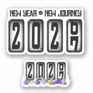 2027 New Years Odometer Sticker