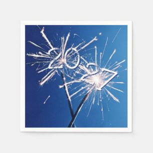 2027 New Years Sparklers Napkins