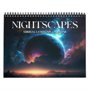 2027 Nightscapes 2 Surreal Space Landscape Art Calendar