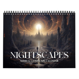2027 Nightscapes 3 Surreal Space Landscape Art Calendar