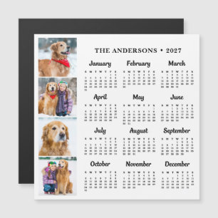 2027 Personalized Pet Dog Family Photos Calendar