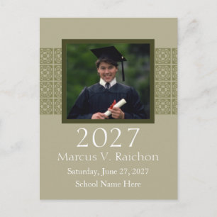 2027 Photo Graduation Invitations Light Color