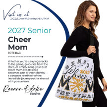 2027 Senior Cheer Mom Last Season Tote Bag
