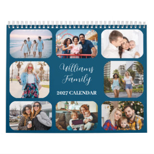 2027 Simple Modern Custom 21 Photos Family Calendar