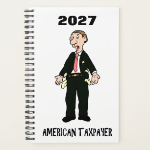 2027 Tax Planner IRS Joke Taxday Humor Funny Broke