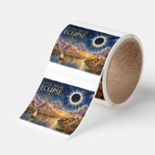 2027 Total Solar Eclipse Egypt Square Sticker