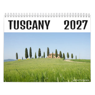 2027 Tuscany landscape photography Calendar