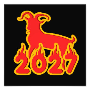 2027 Year Of The Fire Goat Photo Print