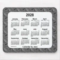 2028 Black Diamonds Calendar by Janz Mouse Pad | Zazzle
