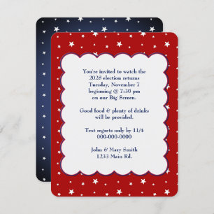 2028 Patriotic Election Party Invitation