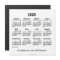 2028 White Calendar by Janz 5x5 Magnet