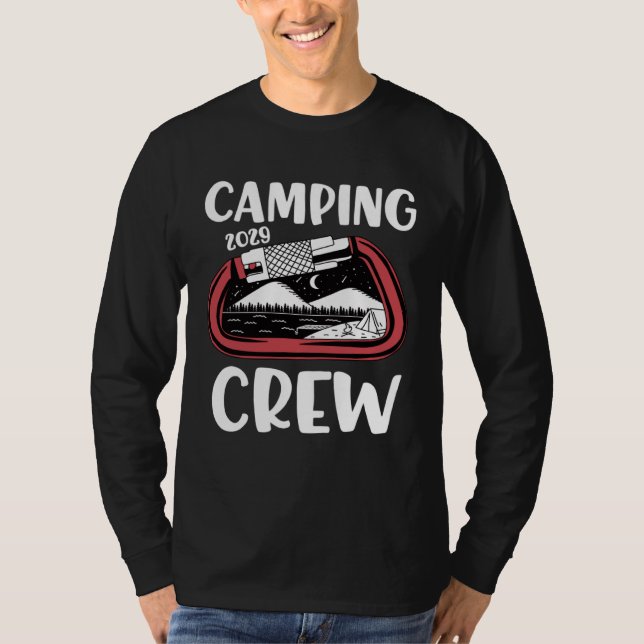 2029 Camping Crew  Family Camping Trip Group Carab T-Shirt (Front)