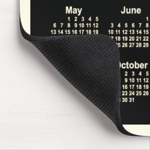 2029 Neon Sepia Calendar By Janz Two Tone Mouse Pad Zazzle 9215