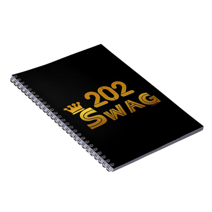 202 Area Code Swag Spiral Note Book