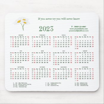 202 If You Never Try You Will Never Know Mouse Pad by Stangrit at Zazzle