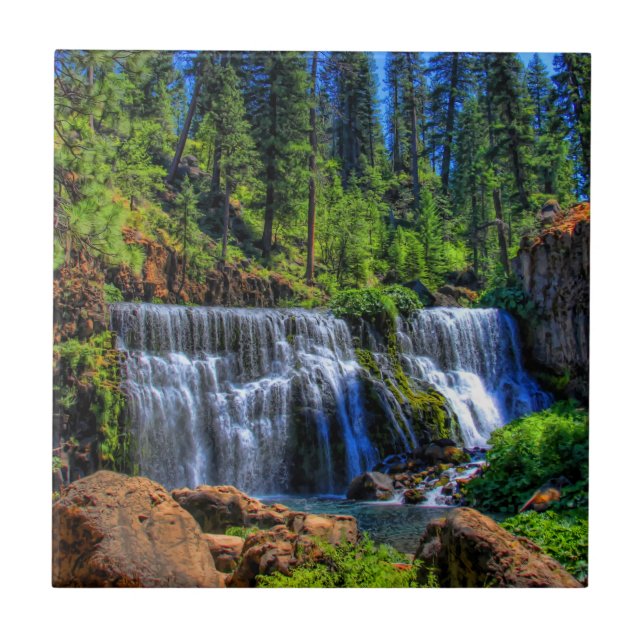 202 - MIDDLE FALLS ON THE McCLOUD Tile (Front)