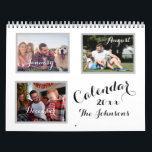 202X CIY Family Photo Editable Year Wall Calendar<br><div class="desc">Just make sure that the start date says 01/01/2024 — you can easily make that change. 20XX Custom Photo Calendar | Editable Year Text -- Add your family photos or make a personalized calendar gift for your friends and family members. Easily add images and make it perfect for you. If...</div>