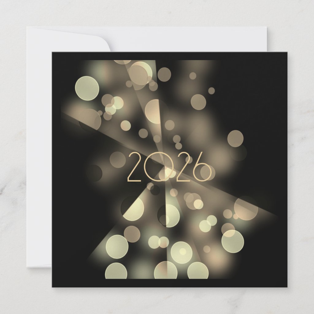 202x New Year Party  with Golden Bubbles