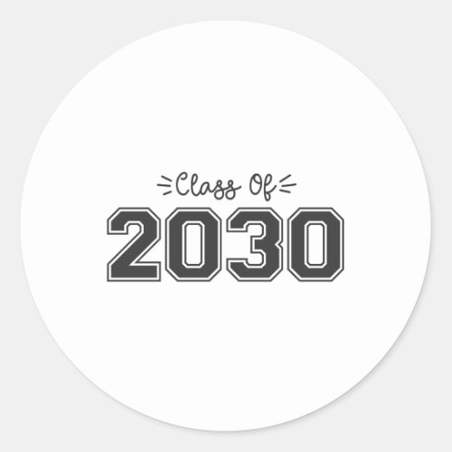 2030 seniors Class of 2030 Graduation Classic Round Sticker