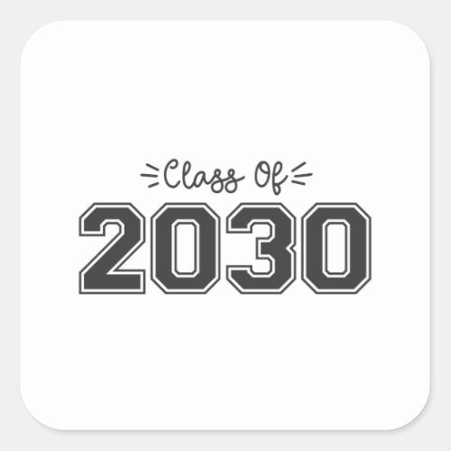 2030 seniors Class of 2030 Graduation Square Sticker