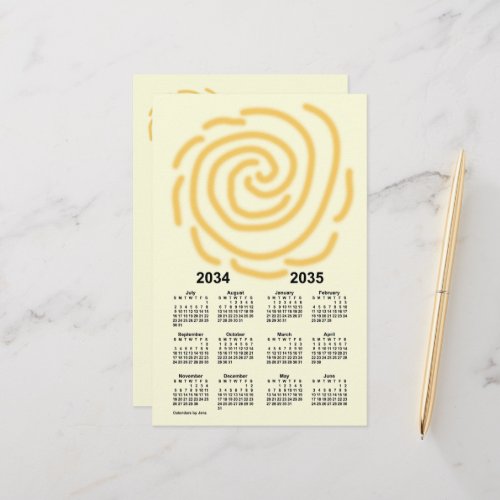 2034_2035 Sunny Days School Year Calendar by Janz Stationery