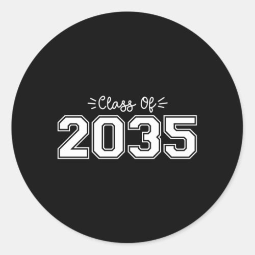 2035 seniors Class of 2035 Graduation Classic Round Sticker