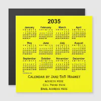 2035 Yellow Business Calendar by Janz | Zazzle