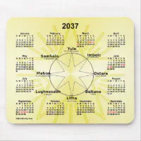2037-2038 White School Year Calendar by Janz Postcard, Zazzle