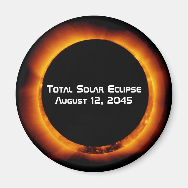 2045 Total Solar Eclipse Magnet (Front)