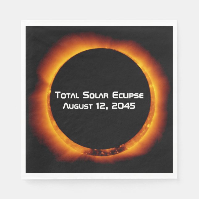 2045 Total Solar Eclipse Napkins (Front)