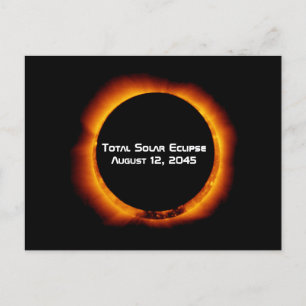 2045 Total Solar Eclipse Postcard