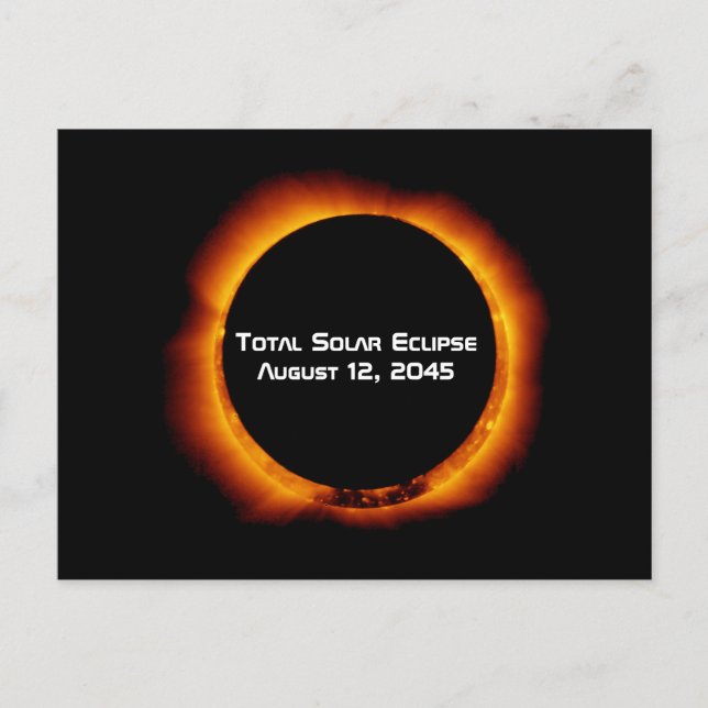 2045 Total Solar Eclipse Postcard (Front)
