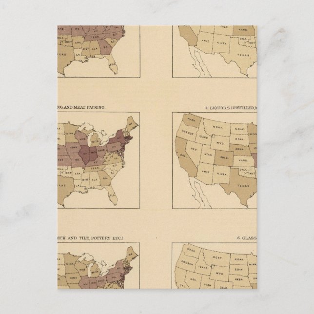 204 Manufactures/sq mile Postcard (Front)